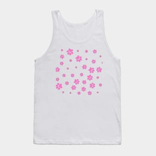 Pink Footprints of the dog Tank Top